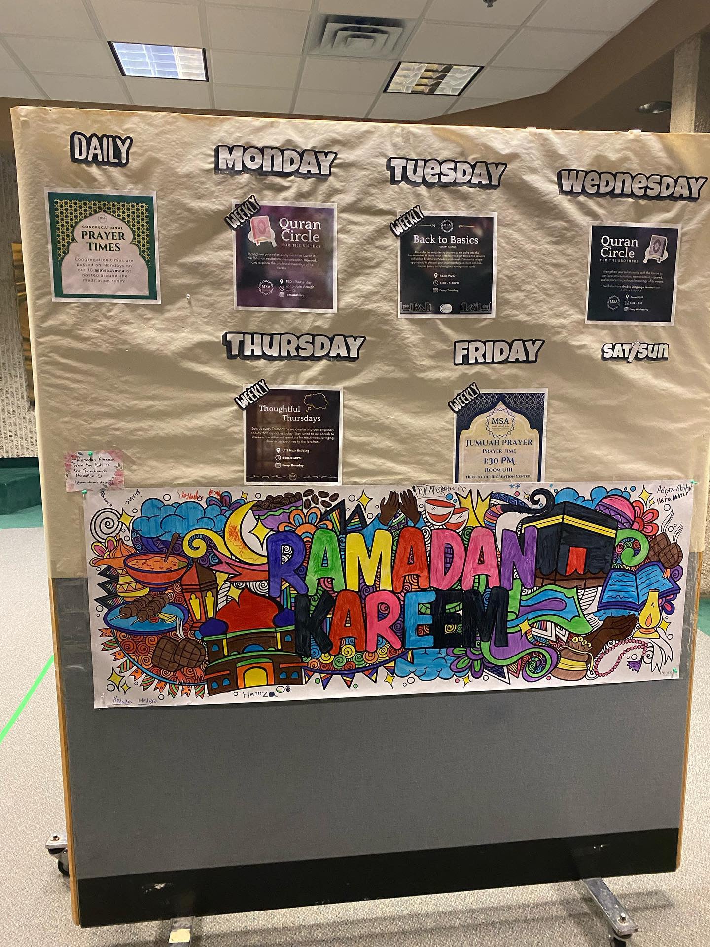 Ramadan Kareem Giant Colouring Poster Banner - 1.4m