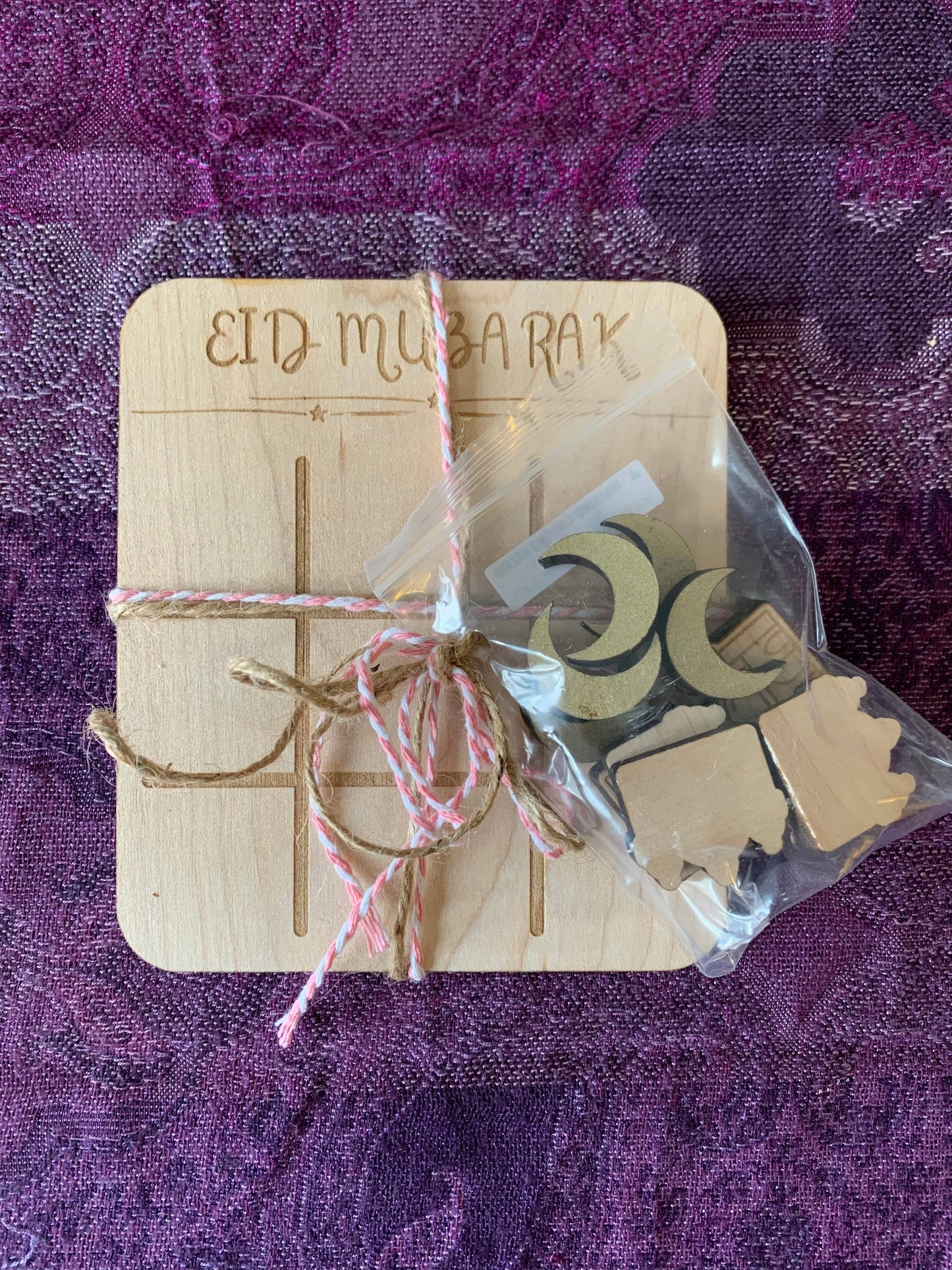 Eid Mubarak tic-tac-toe boards