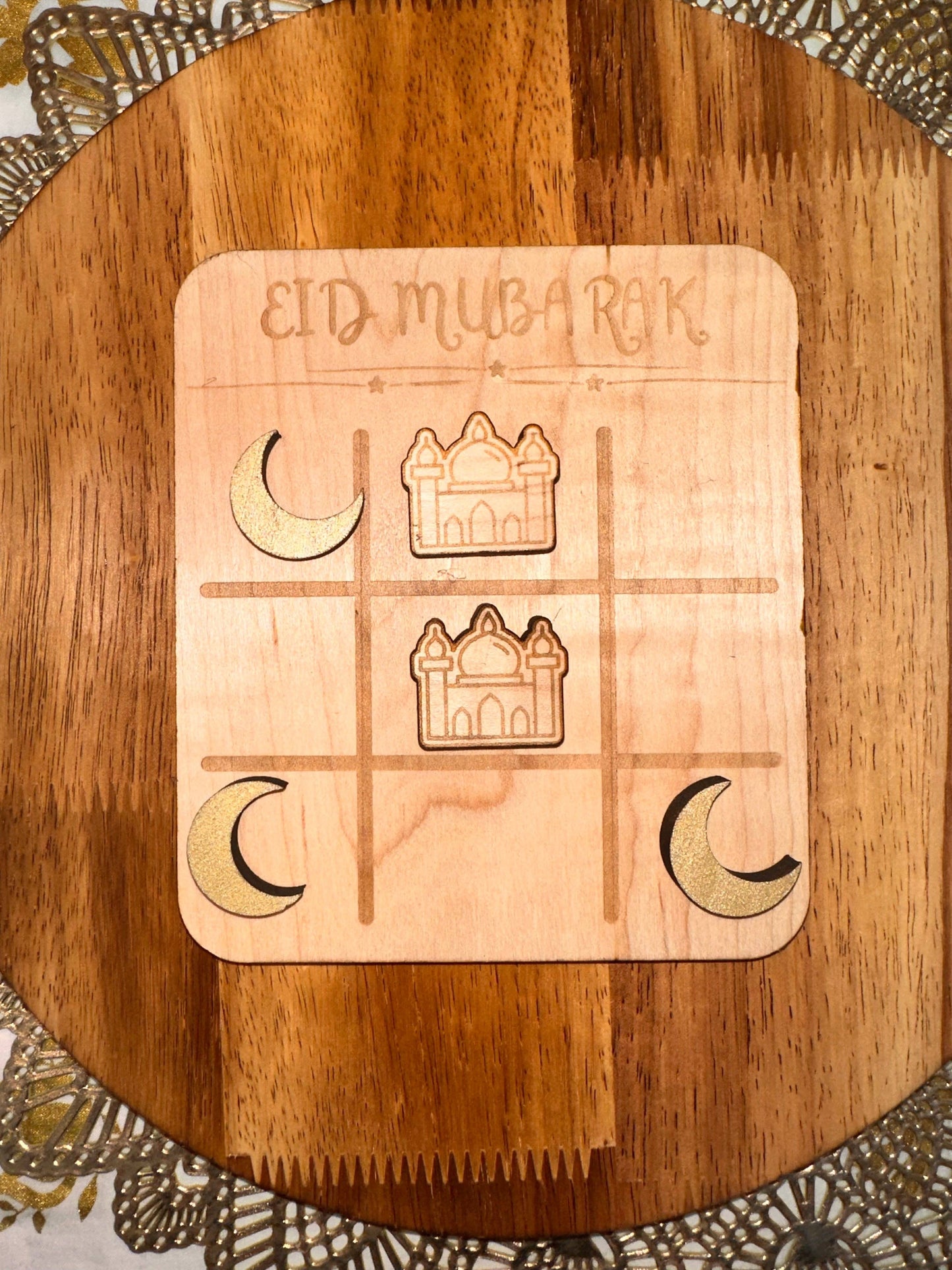 Eid Mubarak tic-tac-toe boards